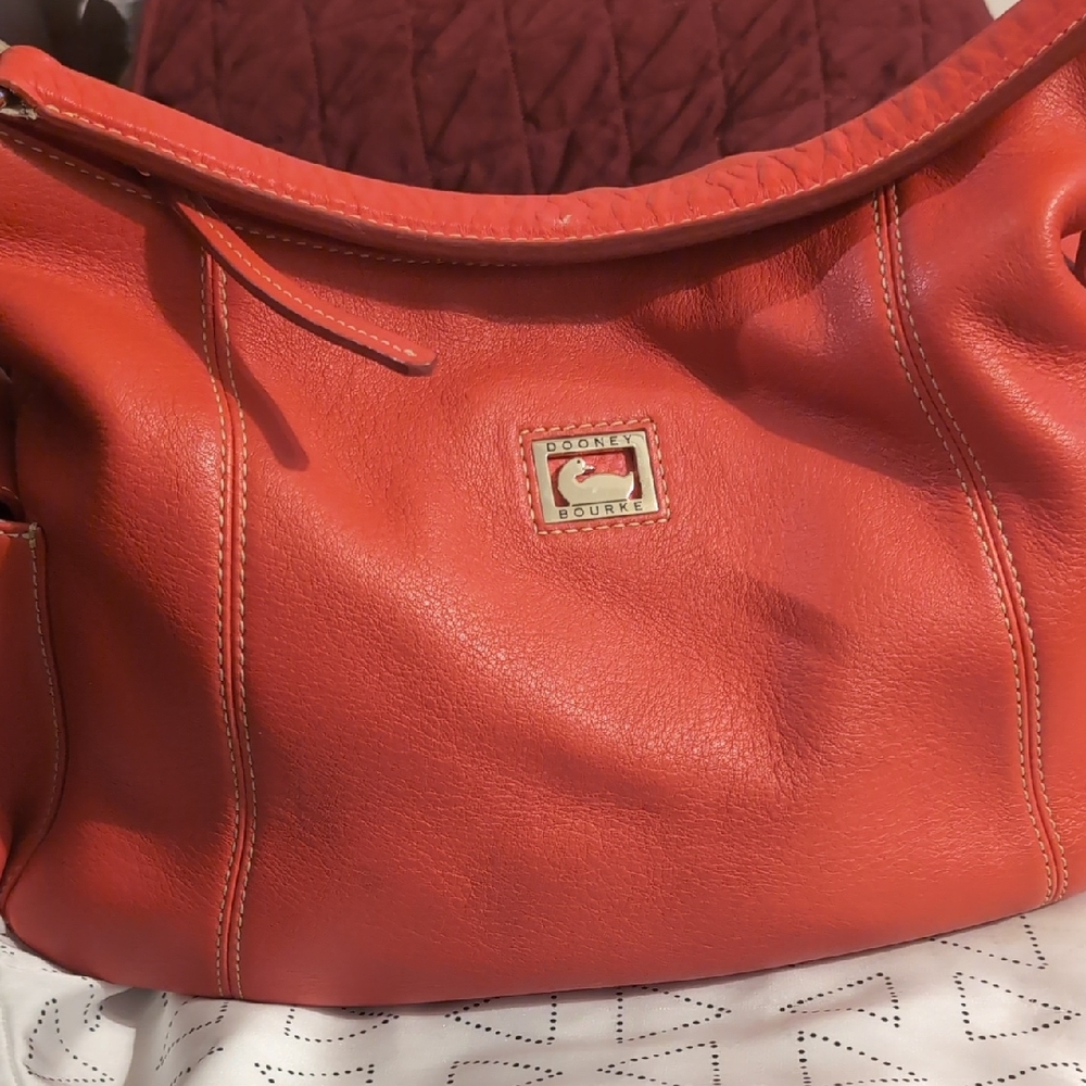 Dooney & Bourke Red Leather Shoulder Bag